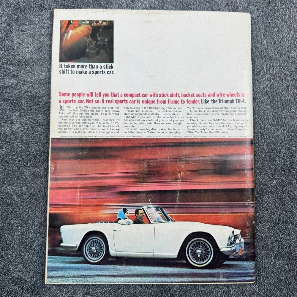 Road & Track Magazine July 1963 Dual-Ghia Morgan 4/4 Fiat‎ 1100 BRM-Rover Allard